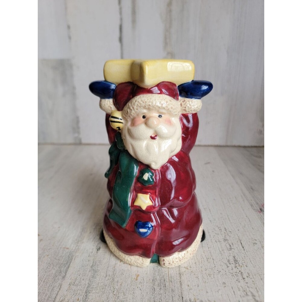 bella casa ganz Santa Claus‎ vintage candlestick holder star Xmas figure decor